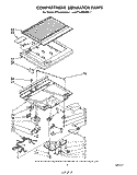 COMPARTMENT SEPARATOR Diagram and Parts List for ET16JMXRWR1  Whirlpool Refrigerator