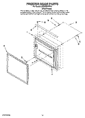 FREEZER DOOR PARTS Diagram and Parts List for JFC2089HPR10  Whirlpool Refrigerator