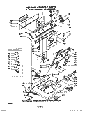TOP AND CONSOLE Diagram and Parts List for LA7685XPW0  Whirlpool Washer