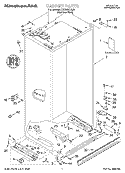 CABINET, LITERATURE Diagram and Parts List for KSSS48FJX00  KitchenAid Refrigerator