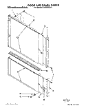 DOOR AND PANEL Diagram and Parts List for KUDS230Y1  KitchenAid Dishwasher