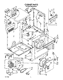 SECTION Diagram and Parts List for REC3422AW1  Roper Dryer