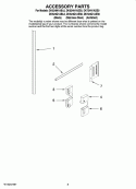 ACCESSORY PARTS Diagram and Parts List for DK524N1ABL0  Whirlpool Dishwasher