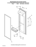 REFRIGERATOR DOOR PARTS Diagram and Parts List for KSRG25FVMS05  KitchenAid Refrigerator