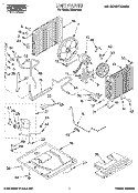 UNIT, LITERATURE Diagram and Parts List for X24004A0  Roper Air Conditioner