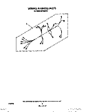 WIRING HARNESS, LIT/OPTIONAL Diagram and Parts List for MS1600XW0  Whirlpool Wall Oven