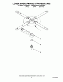 LOWER WASHARM AND STRAINER PARTS Diagram and Parts List for KUDS50SVBL2  KitchenAid Dishwasher