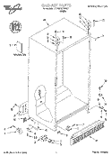 CABINET, LITERATURE Diagram and Parts List for 7ED25DQXFW02  Whirlpool Refrigerator