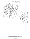 SECTION Diagram and Parts List for RB1000XKW0  Whirlpool Wall Oven