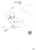SECTION Diagram and Parts List for TCF0710GW05  Whirlpool Freezer