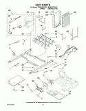 UNIT PARTS Diagram and Parts List for ED5NHGXVQ01  Whirlpool Refrigerator