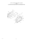 OVEN DOOR Diagram and Parts List for S6507X0  Roper Range