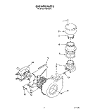 BLOWER Diagram and Parts List for KUDI220T5  KitchenAid Dishwasher