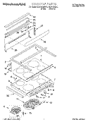 COOKTOP Diagram and Parts List for KERC600EAL1  KitchenAid Range