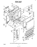 DOOR Diagram and Parts List for SHU80041  Whirlpool Dishwasher