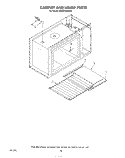 CABINET AND HINGE Diagram and Parts List for KEES705SWB0  KitchenAid Microwave Oven Combo