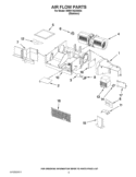 AIR FLOW PARTS Diagram and Parts List for WMH1164XWS4  Whirlpool Microwave