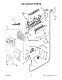 ICE MAKER PARTS Diagram and Parts List for KSSC42FTS17  KitchenAid Refrigerator