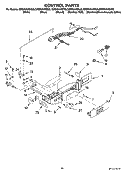 CONTROL PARTS Diagram and Parts List for GD5NVAXSS00  Whirlpool Refrigerator