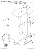 CABINET Diagram and Parts List for KTRS22KGBL00  KitchenAid Refrigerator