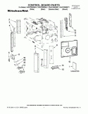 CONTROL BOARD PARTS Diagram and Parts List for KHHC2090SBT1  KitchenAid Microwave