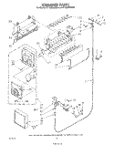 ICEMAKER Diagram and Parts List for ET18JMYSN04  Whirlpool Refrigerator