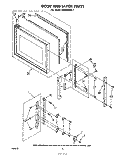 DOOR AND LATCH Diagram and Parts List for MW8200XL1  Whirlpool Microwave