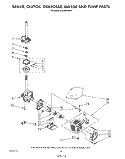 BRAKE, CLUTCH, GEARCASE, MOTOR AND PUMP Diagram and Parts List for LA5330XSW1  Whirlpool Washer