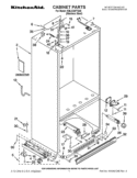 CABINET PARTS Diagram and Parts List for KBLC36FTS05  KitchenAid Refrigerator
