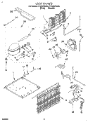 UNIT, LIT/OPTIONAL Diagram and Parts List for RT18DKXEW00  Roper Refrigerator