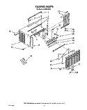 CABINET Diagram and Parts List for ACM052XX2  Whirlpool Air Conditioner