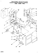 DISPENSER FRONT Diagram and Parts List for ET22DQLDB01  Whirlpool Refrigerator