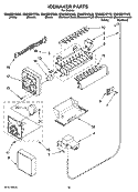 ICEMAKER PARTS, OPTIONAL PARTS (NOT INCLUDED) Diagram and Parts List for GS6NBEXRL03  Whirlpool Refrigerator