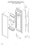 REFRIGERATOR DOOR Diagram and Parts List for KSUP25QDAL05  KitchenAid Refrigerator