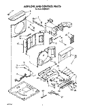 AIRFLOW AND CONTROL Diagram and Parts List for ACQ082XZ1  Whirlpool Air Conditioner