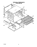INTERNAL OVEN Diagram and Parts List for SE950PERW8  Whirlpool Range