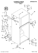 CABINET, LITERATURE Diagram and Parts List for 3XART715GG00  Whirlpool Refrigerator