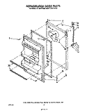 REFRIGERATOR DOOR , NOT ILLUSTRATED Diagram and Parts List for ET18LJKYSW00  Whirlpool Refrigerator