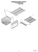 FREEZER SHELF PARTS Diagram and Parts List for KSSP42QMS03  KitchenAid Refrigerator
