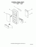 CONTROL PANEL PARTS Diagram and Parts List for MT4110SPQ4  Whirlpool Microwave