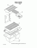 SHELF PARTS Diagram and Parts List for ET8WTEXVQ02  Whirlpool Refrigerator