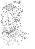 SHELF, LIT/OPTIONAL Diagram and Parts List for 3ET18GMXFW03  Whirlpool Refrigerator