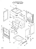 CHASSIS Diagram and Parts List for FES330EW0  Roper Range