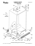 CABINET PARTS Diagram and Parts List for ED5PVEXWS13  Whirlpool Refrigerator