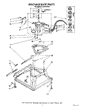 MACHINE BASE Diagram and Parts List for LA5578XTG0  Whirlpool Washer