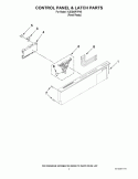 CONTROL PANEL & LATCH PARTS Diagram and Parts List for KUDS40FVPA5  KitchenAid Dishwasher