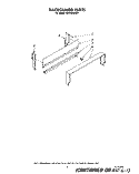 BACKGUARD Diagram and Parts List for SF0100ERW1  Whirlpool Range