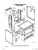 EXTERNAL OVEN Diagram and Parts List for 1SF034PEN2  Whirlpool Range