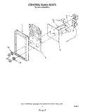 CONTROL PANEL Diagram and Parts List for RM278BXV2  Whirlpool Microwave Oven Combo