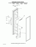 FREEZER DOOR PARTS Diagram and Parts List for CS22CFXTS02  Crosley Refrigerator